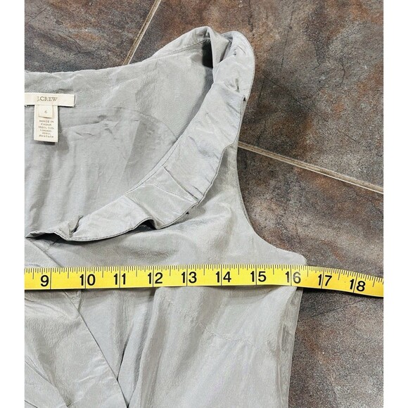 J. Crew Size 6  Silk Taffeta Blakely Dress Lined Old Money Quiet Luxury - Picture 8 of 11